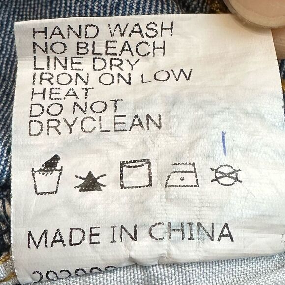 Blue Denim Maternity Size XL Raw Hem Jeans - Picture 10 of 11